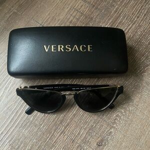 Versace Black Sunglasses with Case